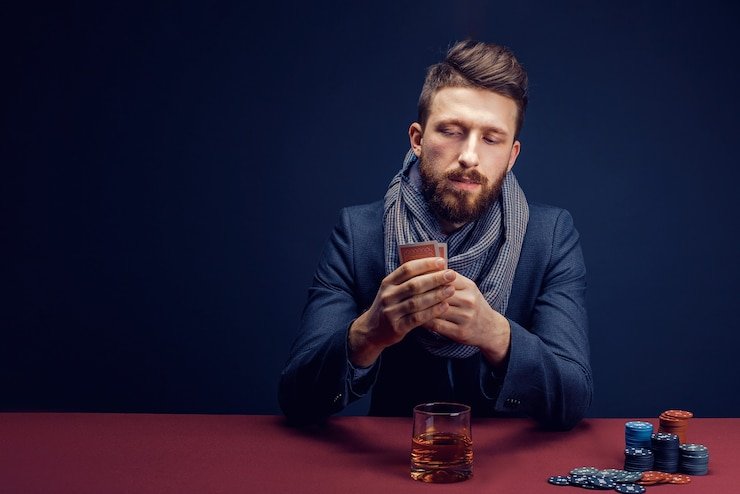Tampilan meja Poker Indonesia di liga slot dengan dealer